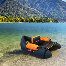 Load image into Gallery viewer, PEXMOR Inflatable Fishing Float Tube,350LBS Capacity, with Storage Pockets and Comfortable Padded Seat,Adjustable Shoulder Straps and Carry Bag, for River Lake Fishing,bass Fly Fishing,Blue