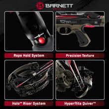 Load image into Gallery viewer, Barnett Hyper Raptor GTX 425 FPS Crossbow, TriggerTech Trigger, Halo Riser