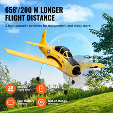 Load image into Gallery viewer, RC Plane, 2.4GHZ 4 Channel RC Airplane with 6-Axis Gyro Stabilizer&2 Batteries, Ready to Fly T28 Trainer Aircraft Plane Toy, RC Glider