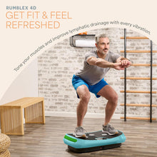 Load image into Gallery viewer, Lifepro Rumblex 4D Curved Vibration Plate Exercise Machine — Triple Motor, 7 Modes & 60 Speeds Vibrating Platform Machine — Full Body Vibration Plate for Lymphatic Drainage & at Home Workout