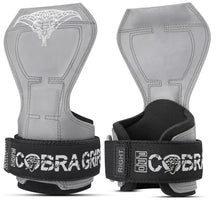 Load image into Gallery viewer, Cobra Grips Weight Lifting Gloves with Adjustable Neoprene Padded Wrist Wraps - (PRO Gray Rubber)
