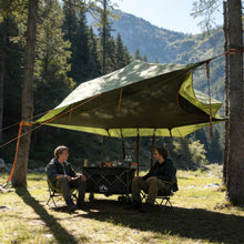 Load image into Gallery viewer, Night Cat Triangle Hammocks 2-Persons: Lay Flat 3 Point Hammock Tent with Bug Net Rainfly 13ft 440 LBS