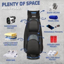 Load image into Gallery viewer, Beutyal 15-Way Golf Cart Bag, Lightweight Golf Club Bag for Men with Cooler