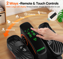 Load image into Gallery viewer, Under Desk Elliptical Machine, Upgraded 6 Adjustable Resistance &15 Speeds Electric Elliptical Leg Exerciser while Sitting for Seniors with Forward & Reverse Direction, Touch Screen and Remote Control