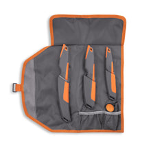 Load image into Gallery viewer, OUTDOOR EDGE VANTEX 4-Piece Roll Pack Hunting Knife Set - Includes Drop-Point, Boning, Caping Knives & Sharpener - Great Elk and Deer Field Dressing Processing Kit for Hunters