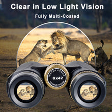 Load image into Gallery viewer, Cert Leidis HD 8x42 Binoculars for Adults High Powered Phone Adapter Tripod
