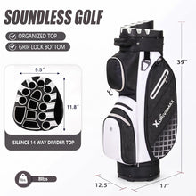 Load image into Gallery viewer, XDriveMax 14-Way Molded Lock Top Golf Cart Bag,Silent Golf Bags for Men