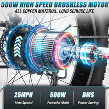 Load image into Gallery viewer, Electric Bike 26" x 4.0 Fat Tire Electric Bicycle, Peak 1000W Electric Mountain Bike, 48V 13AH Lithium-Ion Battery, 25MPH, Up to 60 Miles