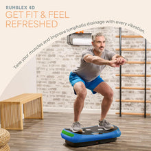 Load image into Gallery viewer, Lifepro Rumblex 4D Curved Vibration Plate Exercise Machine — Triple Motor, 7 Modes & 60 Speeds Vibrating Platform Machine — Full Body Vibration Plate for Lymphatic Drainage & at Home Workout