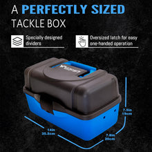 Load image into Gallery viewer, Vipfish Fishing Tackle Box with Tackle Included Lures, 3-Layer Tackle Kit