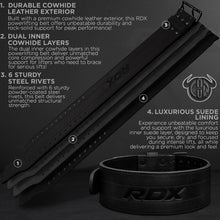 Load image into Gallery viewer, RDX IPF Compliant Powerlifting Belt - 10 MM Black XL