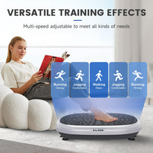 Load image into Gallery viewer, EILISON FitMaxx 3D XL Vibration Plate Exercise Machine - Whole Body Workout Vibration Platform w/Loop Bands - Lymphatic Drainage Machine for Weight Loss, Shaping, Recovery (Fitmaxx Silver)