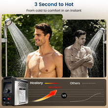Load image into Gallery viewer, HCALORY Portable Propane Water Heater for Camping,Instant Hot & Shower Pump