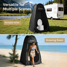 Load image into Gallery viewer, WolfWise Pop Up Shower Tent for Outdoor, Portable Privacy Room for Camping
