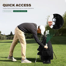 Load image into Gallery viewer, uniHimal Lightweight 7-Way Golf Stand Bag for Men & Women (Black)