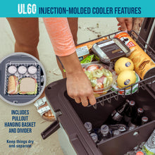 Load image into Gallery viewer, ENGEL 60 QT Ultra-Light Injection Molded Cooler - Ice Chest Keeps Ice up to 7 Days - Large Cooler Includes Wire Basket, Divider and Built-in Bottle Opener - Blue with Dark Grey Interior (Blue)