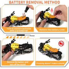 Load image into Gallery viewer, 4-Pack Pull-Back Motorcycle Toys - Friction Powered Kids Toy Cars with Lights, Sounds & Automatic Drive2