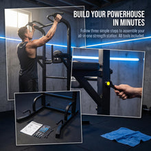 Load image into Gallery viewer, BARWING Pull Up Bar Station Power Tower - 550LBS