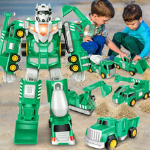Load image into Gallery viewer, Transform Robot Kids Toys Cars | STEM Building Toddler Toys for Ages 3+ | 5 in 1 Construction Toy