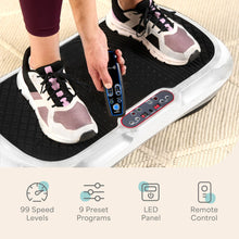Load image into Gallery viewer, Lifepro Waver Vibration Plate Exercise Machine – High-Intensity Vibration Plate for Lymphatic Drainage – Full-Body Workout Vibrating Platform with Loop Bands – Fitness Equipment for Strength & Toning