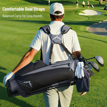 Load image into Gallery viewer, uniHimal 8-Way Lightweight Walking Golf Stand Bag for Men Women Black Gray