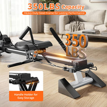 Load image into Gallery viewer, pooboo Rowing Machines for Home - Wood-Yellow