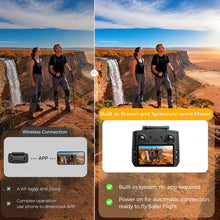 Load image into Gallery viewer, FPV Drone with Camera 4K for Adults, Big Screen on Remote Controller,2 pcs Batteries