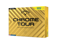 Load image into Gallery viewer, Callaway Golf Chrome Tour Golf Balls (Triple Track (Yellow)