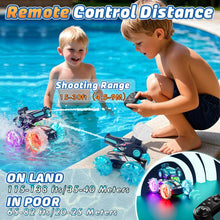 Load image into Gallery viewer, Castle Amphibious Remote Control Car, 4WD RC Cars for Boys Age 8-12 with Water Gun, Remote Control Boat for Kids, Toys