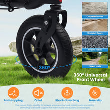 Load image into Gallery viewer, Rollator Walker for Seniors/Adults Foldable Rolling Walker with Seat 330 lbs Capacity 10 inch Wheels Hand Grips Adjustable Height Lightweight Durable Aluminum Walker Removable Back Support (Black)