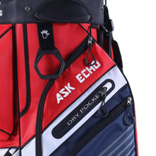 Load image into Gallery viewer, ASK ECHO T-Lock Golf Cart Bag, Quiet 14-Way Full-Length Divider (Navy Blue)