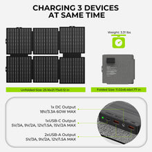 Load image into Gallery viewer, Portable Solar Generator 300W Power Station with 60W Foldable Solar Panel
