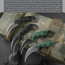 Load image into Gallery viewer, Fixed Blade Knives, Karambit Knife, Hunting Knives, 4 Pieces Complete Set