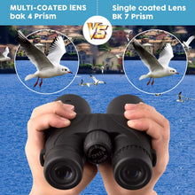 Load image into Gallery viewer, 10x42 Binoculars for Adults - Professional HD Roof BAK4 Prism Lens Binoculars for Bird Watching, Hunting, Travel, Sports, Cruise, with Carrying Bag (1.1Lbs)