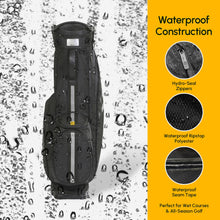 Load image into Gallery viewer, 5-Way Linkslite Waterproof Lightweight Golf Stand Bag (Smokey Onyx)