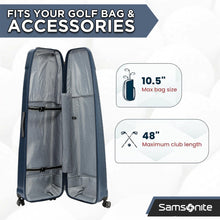 Load image into Gallery viewer, Samsonite Tour Pro Hardside Golf Travel Case with Shark Wheels