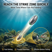 Load image into Gallery viewer, Poen 108 Pcs Egg Sinkers Fishing Kit, 3/16oz, 1/4oz, 3/8oz, 1/2oz, 1oz