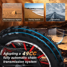 Load image into Gallery viewer, Mini Kid Dirt Bike,4-Stroke Gas Bike with Off-Rode Tire for Teens, Suspensions with Front and Rear Disc Brake, Red