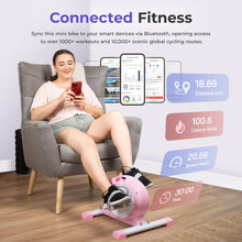 Load image into Gallery viewer, Sunny Health & Fitness (Pink) Under Desk Smart Mini Pedal Exerciser - Pink