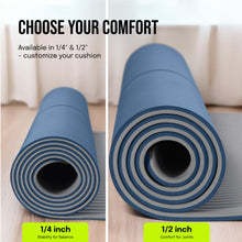 Load image into Gallery viewer, Gogokiwi Extra Wide Yoga Mat for Men Women (72"L x 36"W x 1/2" Thick) Non Slip Fitness & Exercise Mat with Alignment Marks for Yoga, Pilates, Stretch & Floor Workouts