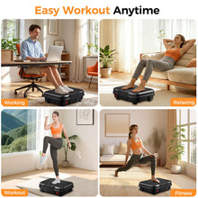 Load image into Gallery viewer, Trekora Vibration Plate Exercise Machine, Curved Vibration Plate for Lymphatic Drainage Weight Loss, 500 Lbs Capacity Shake Platform with 250 speeds Full Body Workout Equipment for Home Women Men