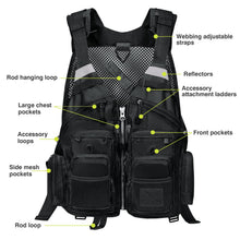Load image into Gallery viewer, Gonex Fly Fishing Vest for Men Women, Trout, Adjustable Size, 18 Pockets