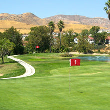 Load image into Gallery viewer, DuraRange 6 ft Golf Flagstick Sets, Number 1 and 2 Flags, 2 Pack