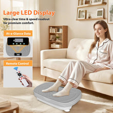 Load image into Gallery viewer, Homesy Vibration Platform Exercise Machine – Whole Body Workout, Fat-Burning & Lymphatic Support, Includes Remote and Resistance Bands, Shake Plate for Home Fitness and Fat Burning for Women Men, Grey