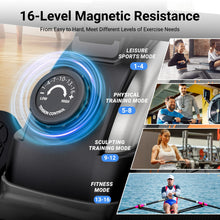 Load image into Gallery viewer, Dripex Rowing Machines for Home - Black/Orange