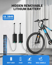 Load image into Gallery viewer, Electric Bike for Adults, High-Power 350W (Peak 450W) Motor, 36V Built-in Invisible Removable Battery, Front Fork Suspension