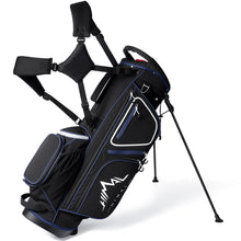 Load image into Gallery viewer, GoHimal 14-Way Lightweight Golf Stand Bag with Multiple Pockets Black