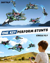 Load image into Gallery viewer, Remote Control Jet, Aircrafts for Boys and Girls, Jet Helicopter Drones with LED Lights