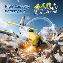 Load image into Gallery viewer, RC Plane 3 Channel BF-109 Remote Control Airplane Fighter Toys,2.4GHz 6-axis Gyro Stabilizer RTF Glider Aircraft Plane with 2 Batteries