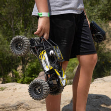 Load image into Gallery viewer, RC Truck UTB18 Capra 4WS 1/18th 4x4 RTR (Comes with Everything Needed to Run), Yellow, AXI-1750T2